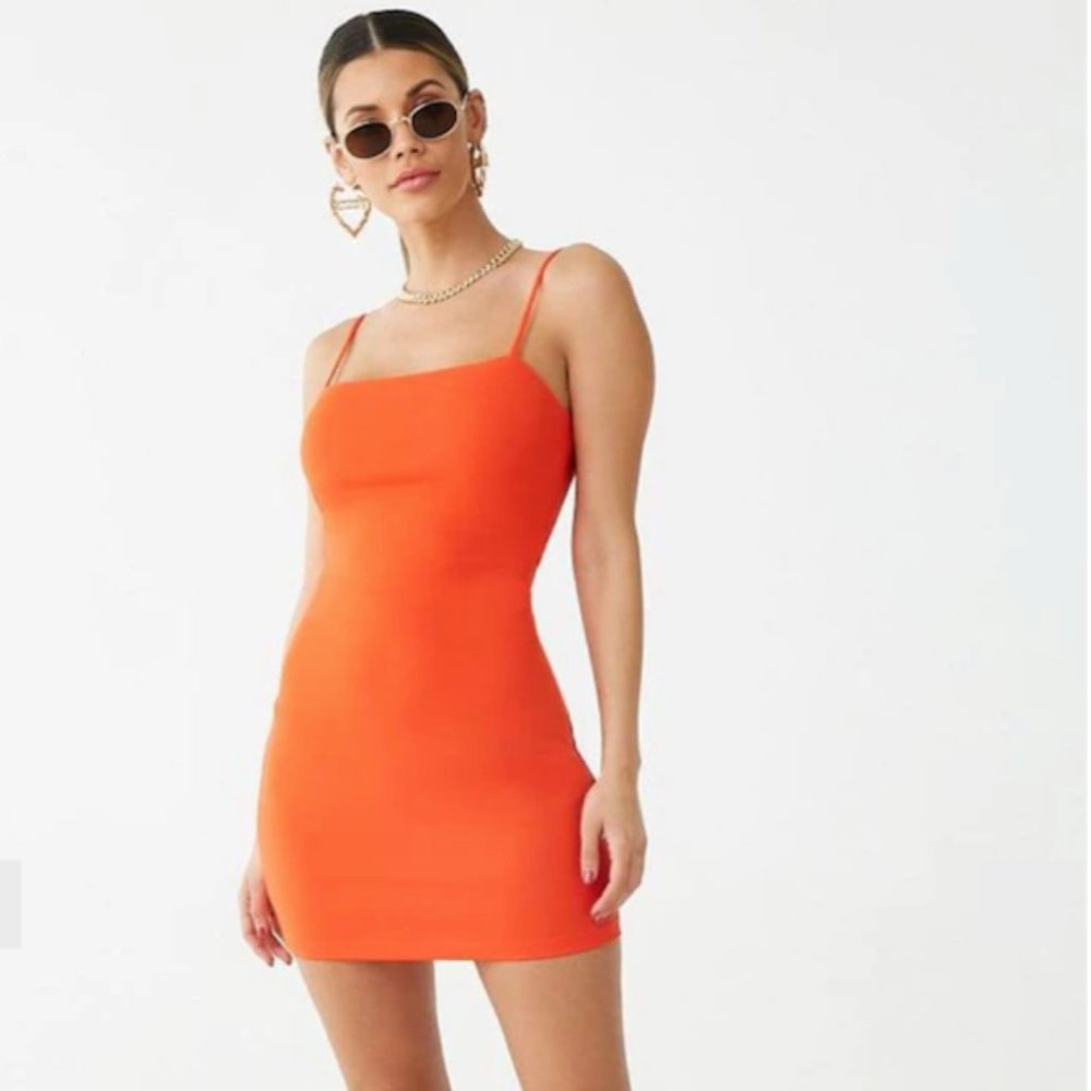 2/$30| Forever 21 red body con cami dress